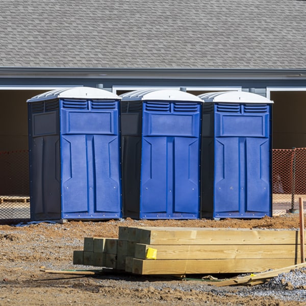 what is the expected delivery and pickup timeframe for the porta potties in Old Green OK